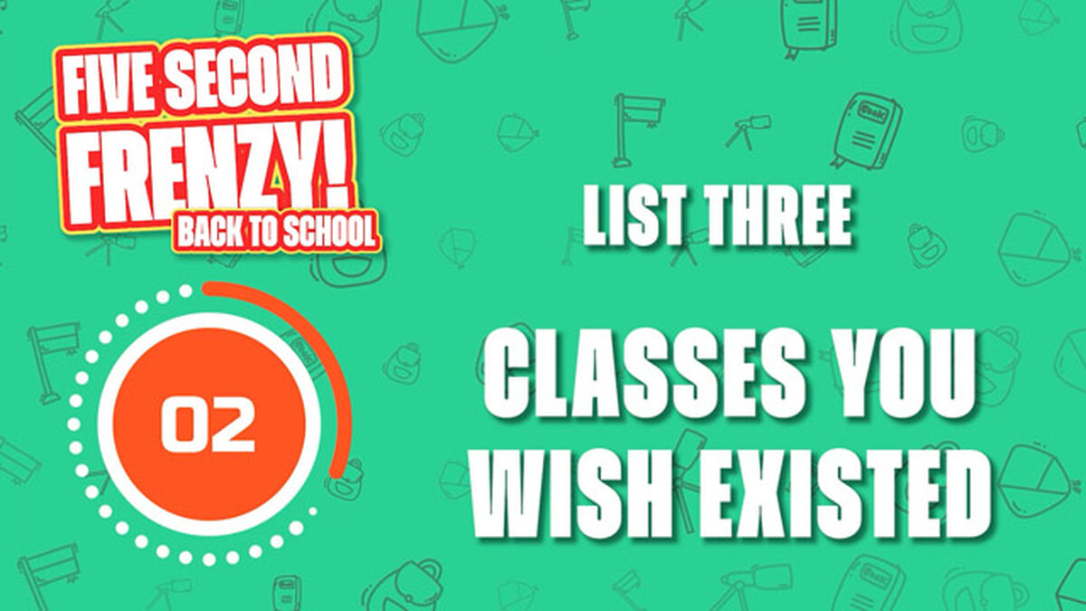 Five Second Frenzy: Back to School image number null